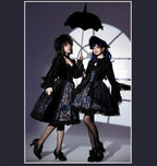 Night Traveler - Classic Gothic Lolita Dress with Stained Glass Window Print - image 2