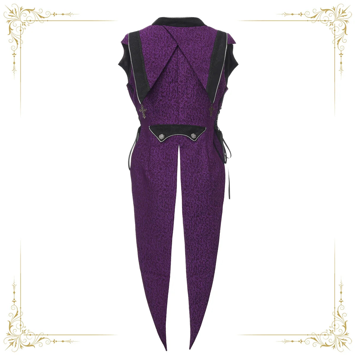 Eternal Crimson Moon Forest - Ouji Lolita Tailcoat Vest - image 4
