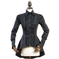 Gothic Tailed-Hem Blouse and Multi-Layer Lolita Skirt Set - image 3