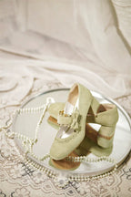 Heidi Manor - Classic Lolita Chunky Heels with Cutout Trims - image 10
