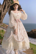 Time Stationery - Elegant Lolita Long Sleeve OP Dress - image 7