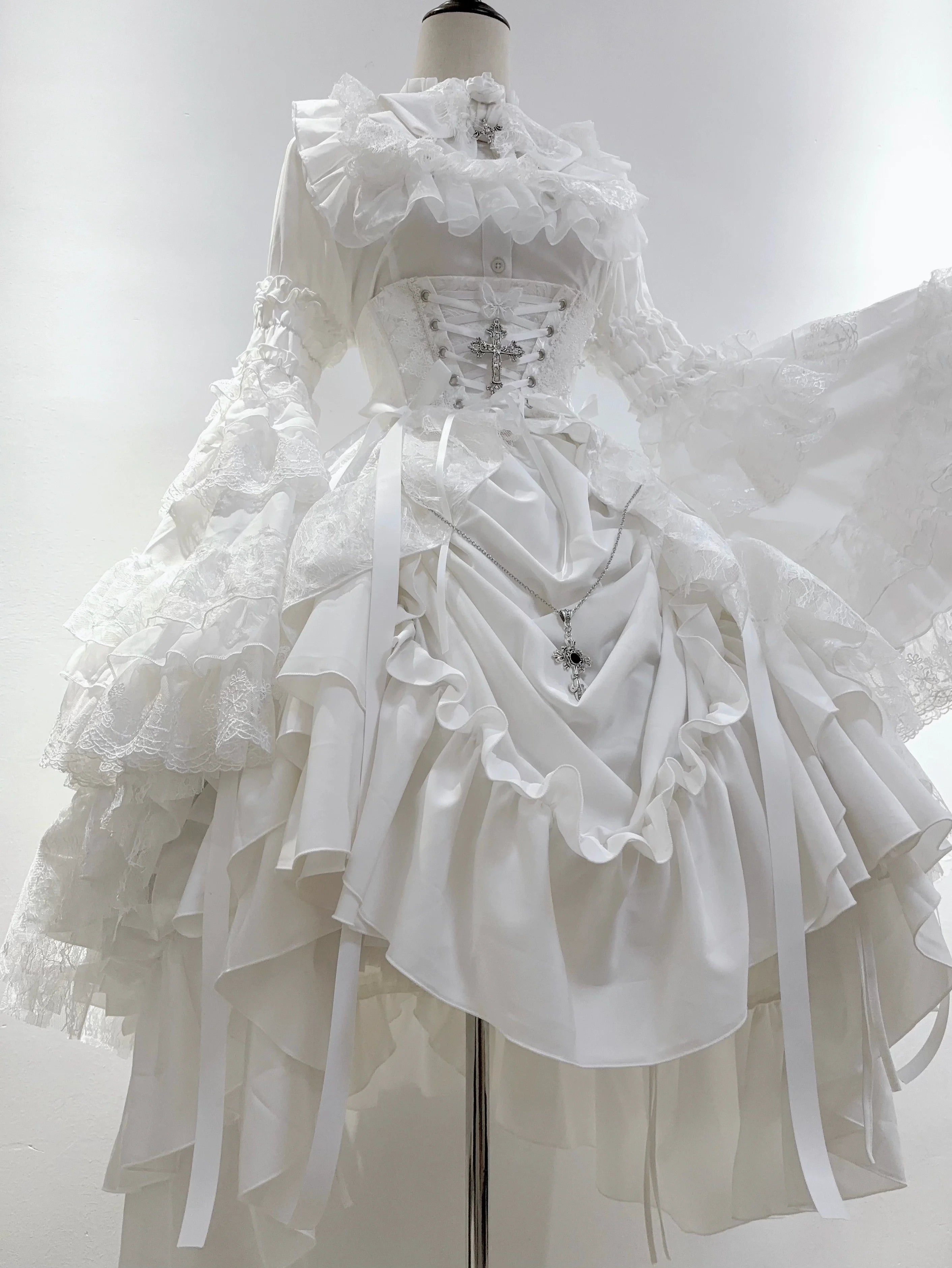 Eternal Taboo - Gothic Lolita Dress with Princess Sleeve Shirt - image 22