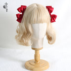 Sweet Lolita Ponytail Bow Hair Clips - image 3