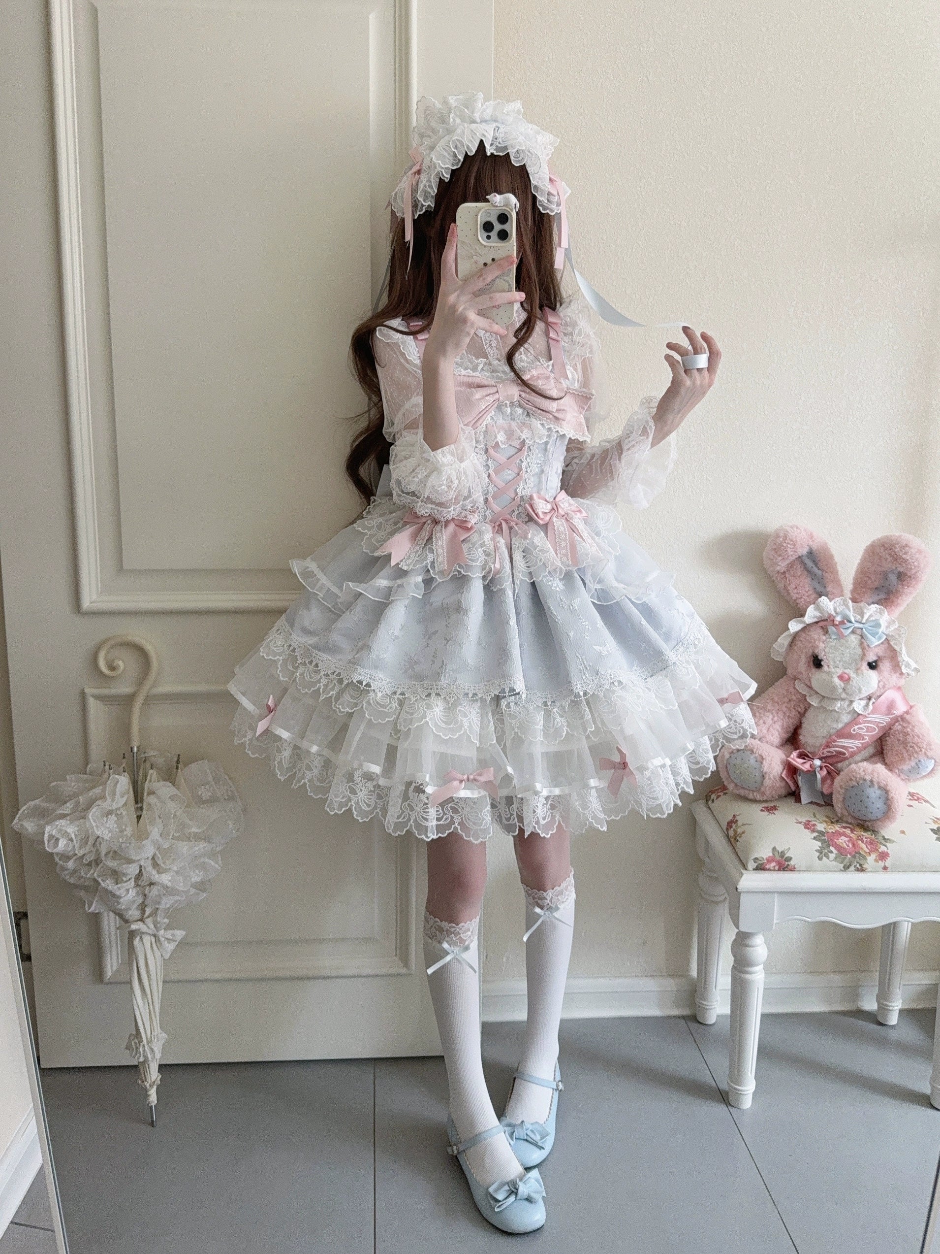 Fleeting Isle - Sweet Lolita Ballet Style JSK Dress - image 45