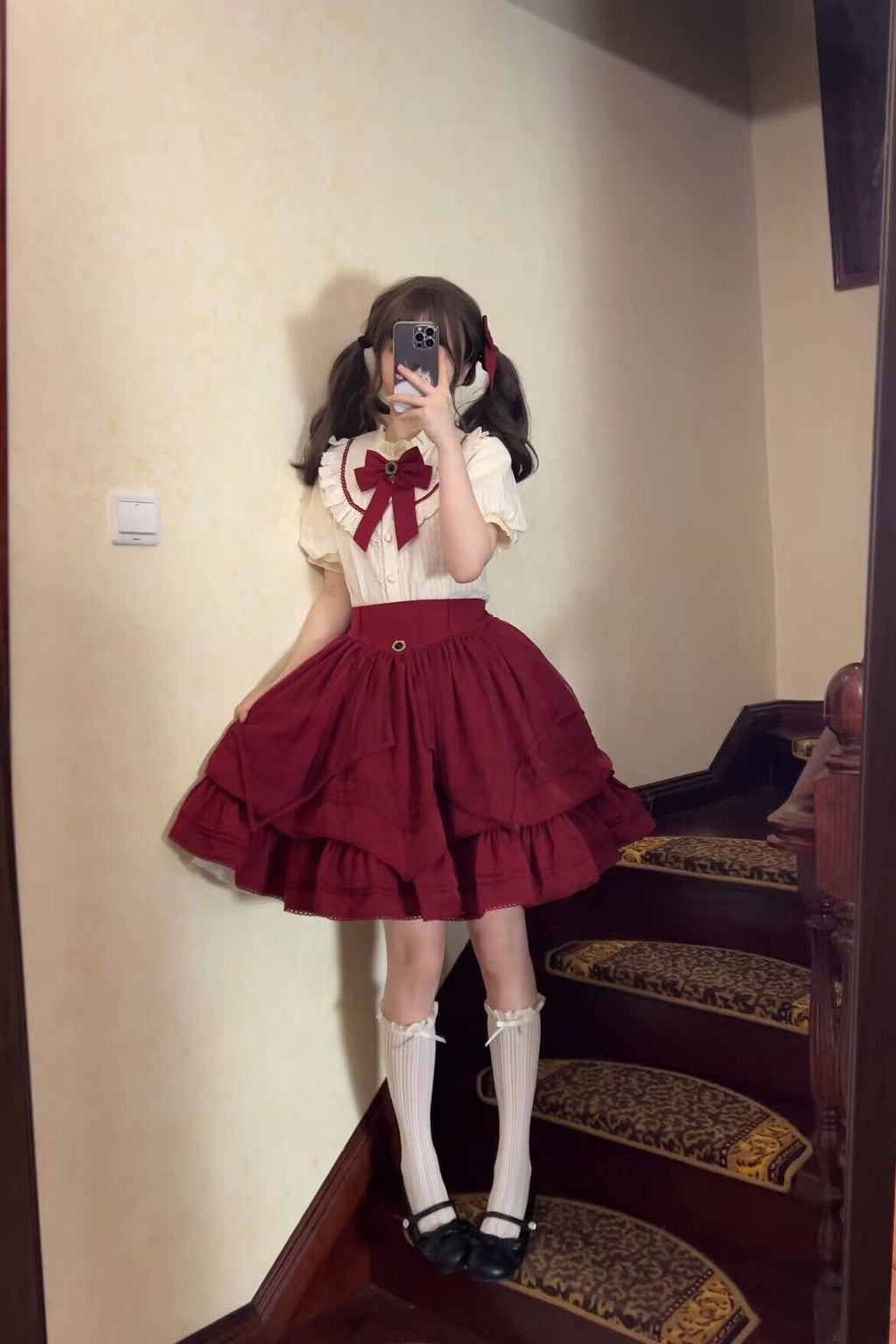 Rich Girl Elegant Lolita Blouse and Skirt Set - image 4