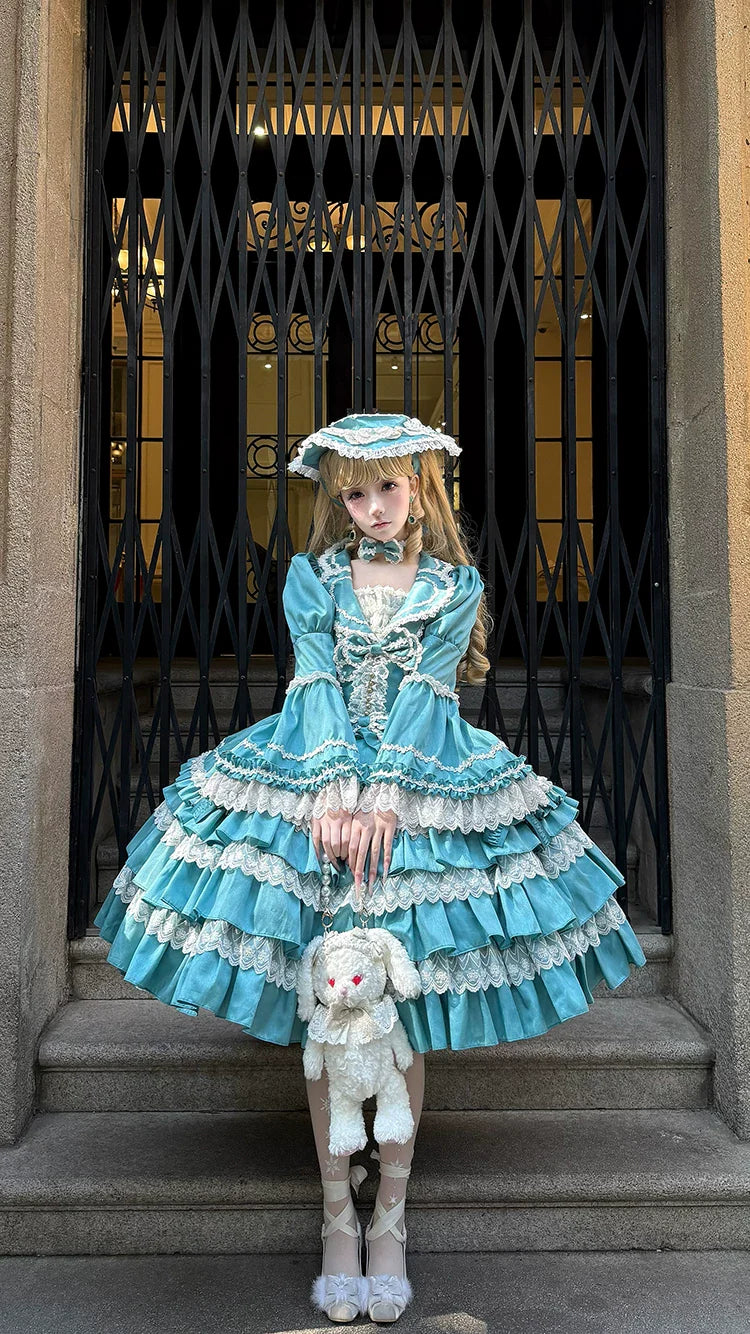Eternal France Doll - Classic Lolita Doll-like OP Dress and Accessories - image 17