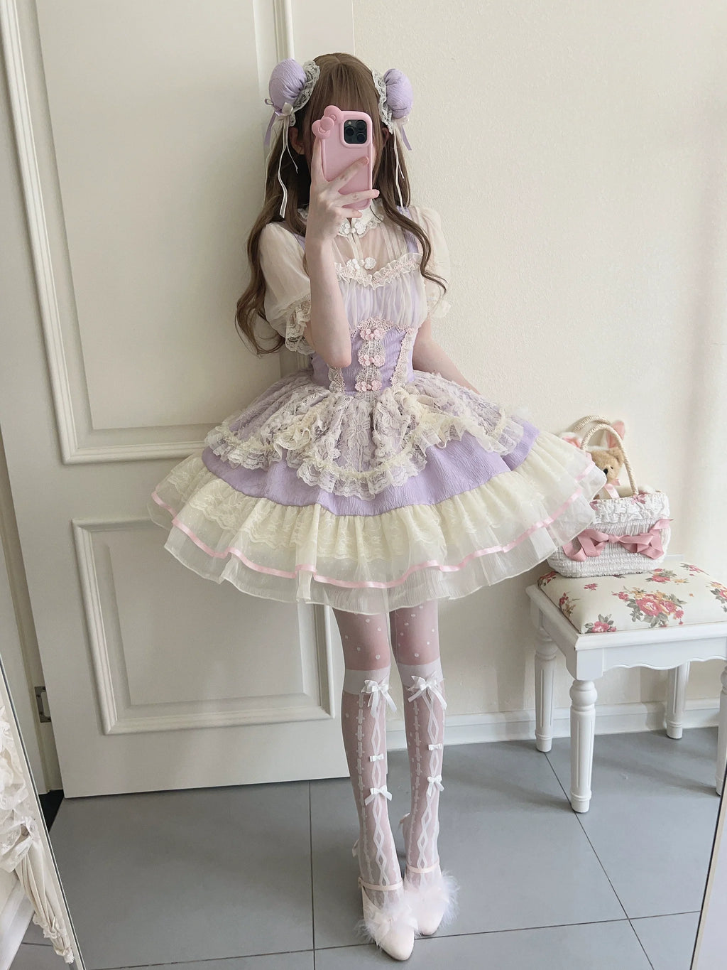 Hua Ji Fu Lei - Qi Lolita JSK Dress and Ballet Innerwear Set - image 15