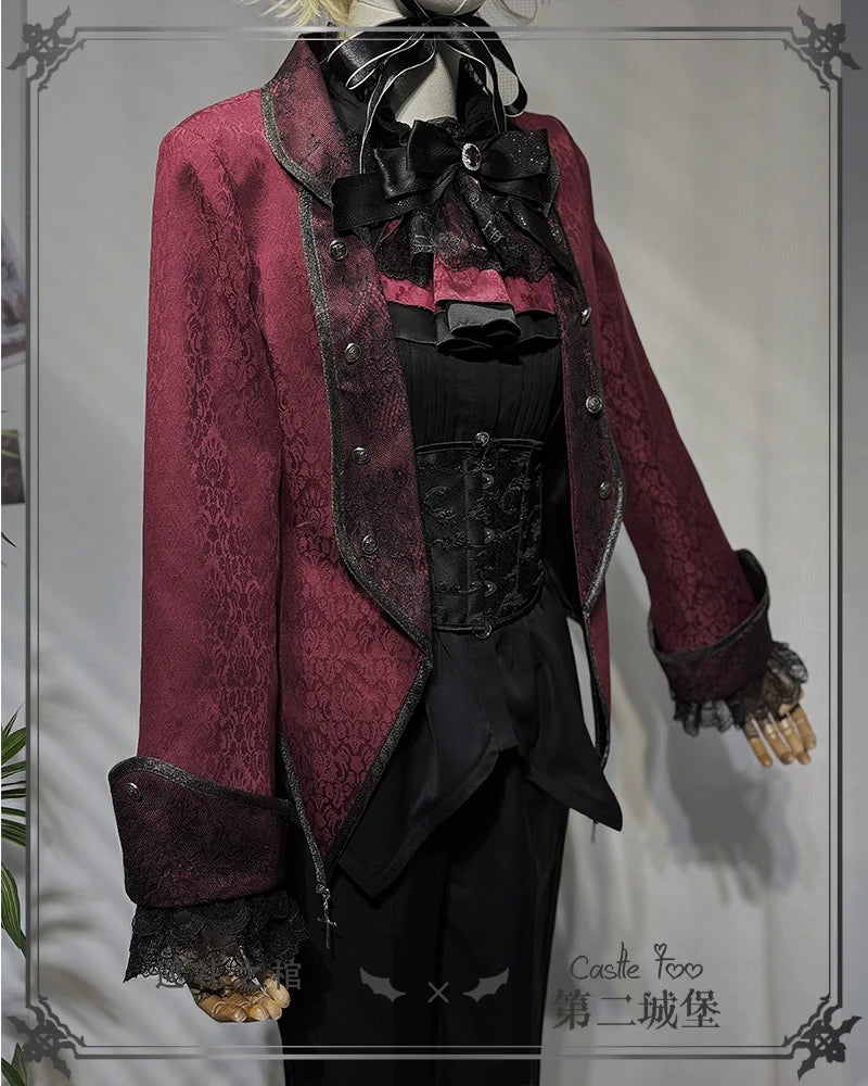 Coffin of Pilgrimage - Medieval European Ouji Lolita Shirt & Pants Suit - image 29