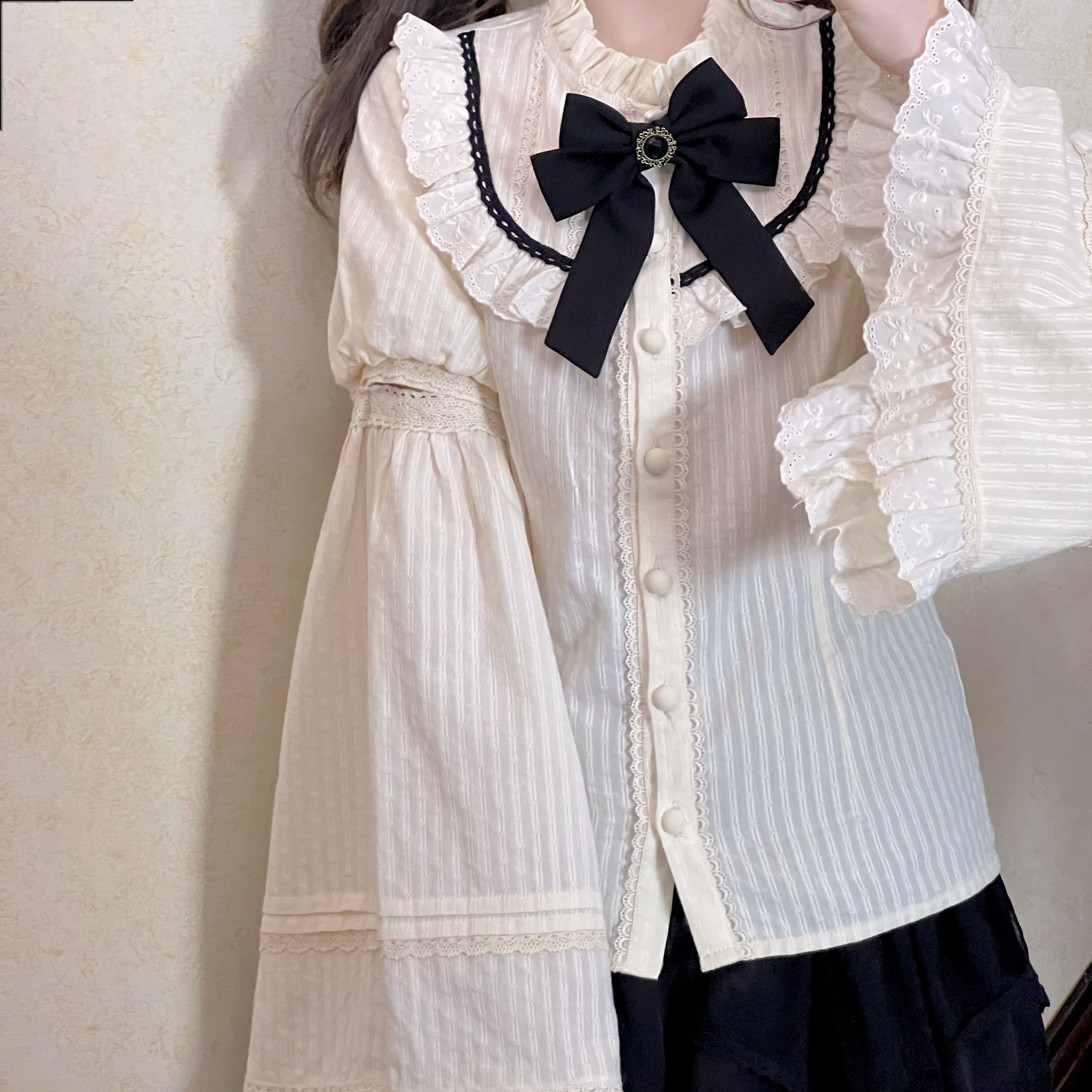 Rich Girl Elegant Lolita Blouse and Skirt Set - image 10