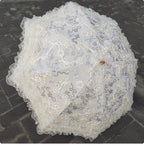 Foldable Princess Lolita Sequin Sun Parasol - image 23
