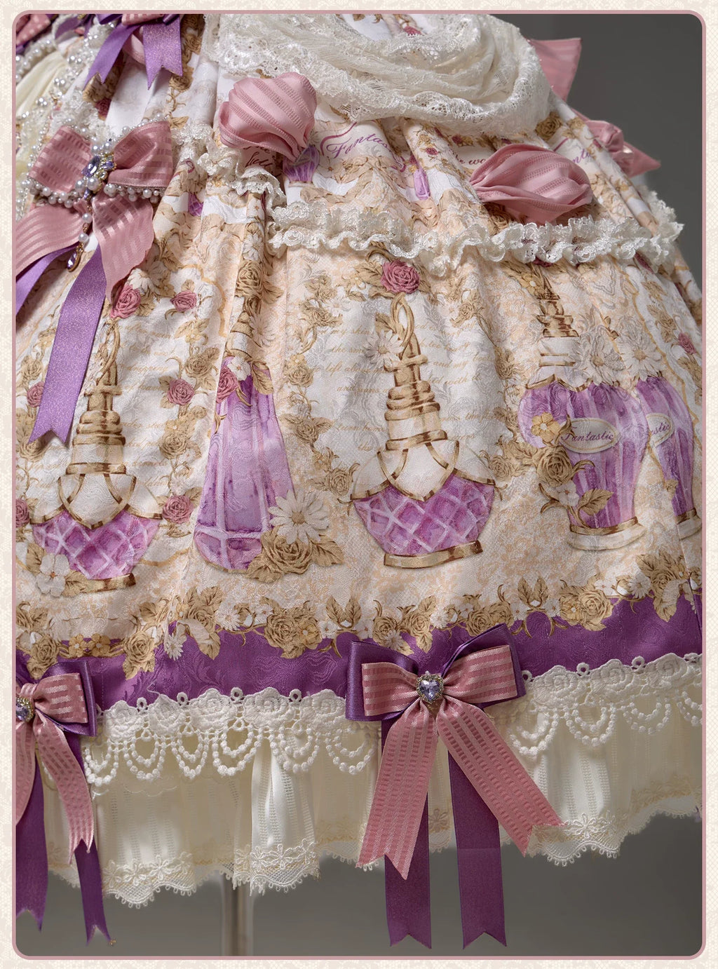 Antique Gem Fragrance - Classic Lolita OP and JSK Dress Sets - image 14