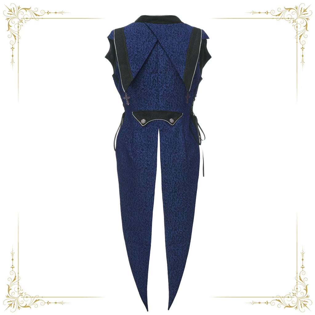 Eternal Crimson Moon Forest - Ouji Lolita Tailcoat Vest - image 5
