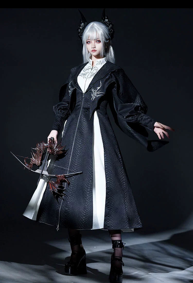 Dragon Scale - Gothic Lolita JSK Dress Goth Coat - image 6