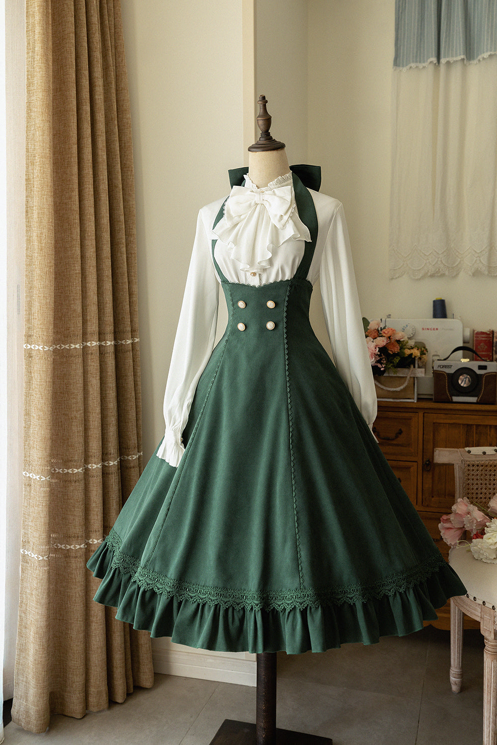 South of the Forest Vintage Classic Lolita Halter JSK and Blouse Series - image 15