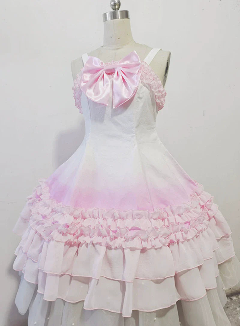 Sweet Lolita JSK Dress, Back Shirring, Side Zipper - image 2