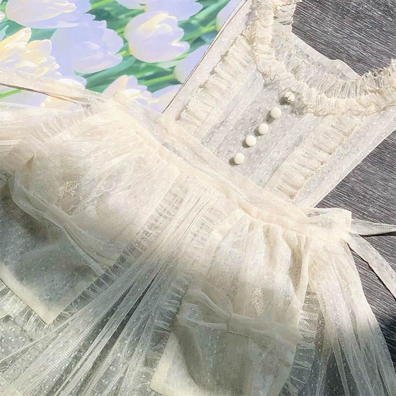 Letter and Poetry - Classic Lolita JSK Suit Four-tiered Twins Dress - image 33