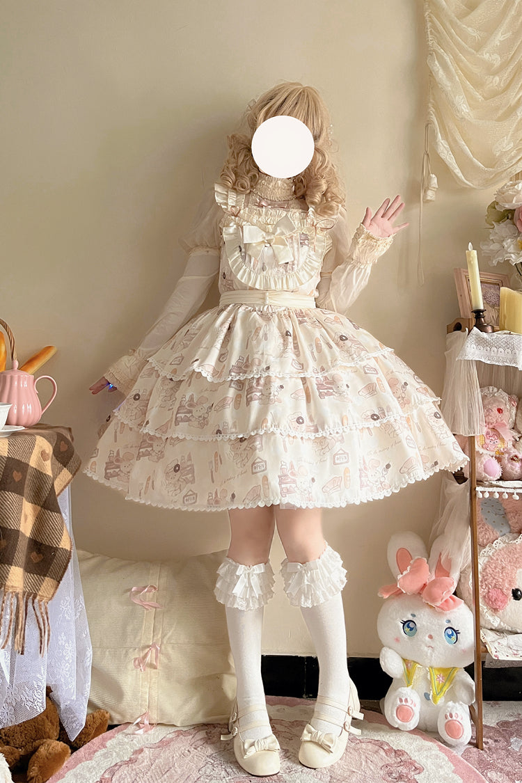 Plus Size Sweet Lolita Beige Jumper Dress - image 1