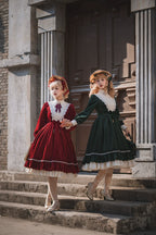 Vintage Elegant Velvet OP Dress - image 11