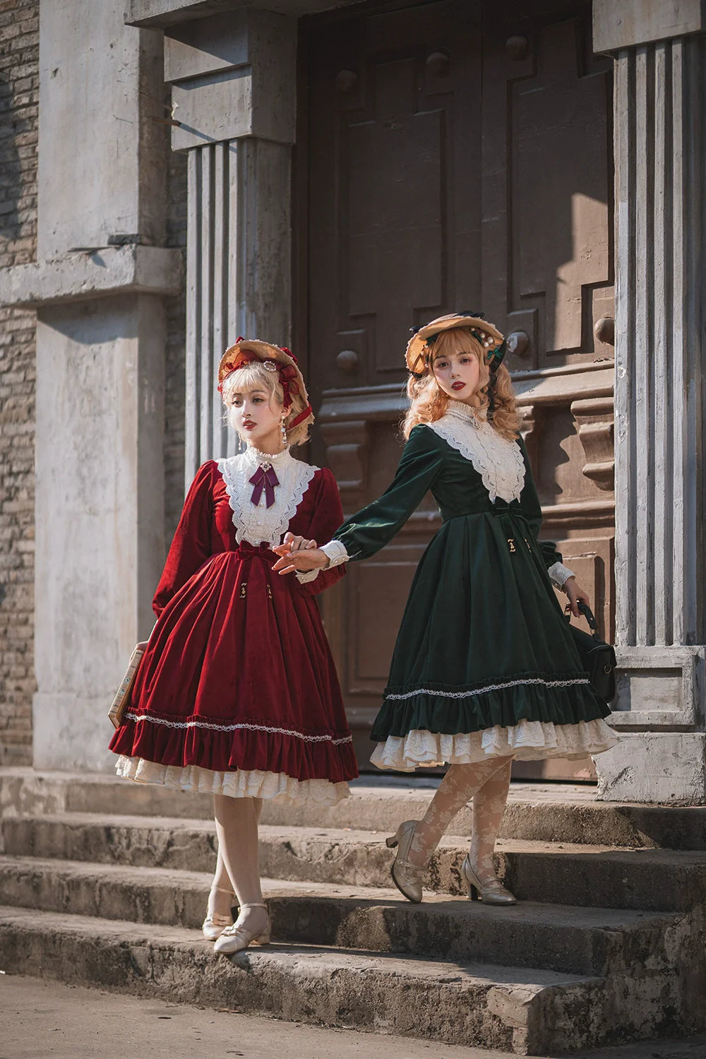 Vintage Elegant Velvet OP Dress - image 11