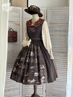 German Bookshelf - Classic Lolita Printed JSK Dress - image 40