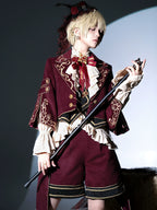 Heir - Military Ouji Lolita Blouse, Coat & Shorts Set - image 1