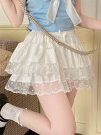 Sweet Lolita Cotton Bloomers, Lace Polka Dot Hem - image 22
