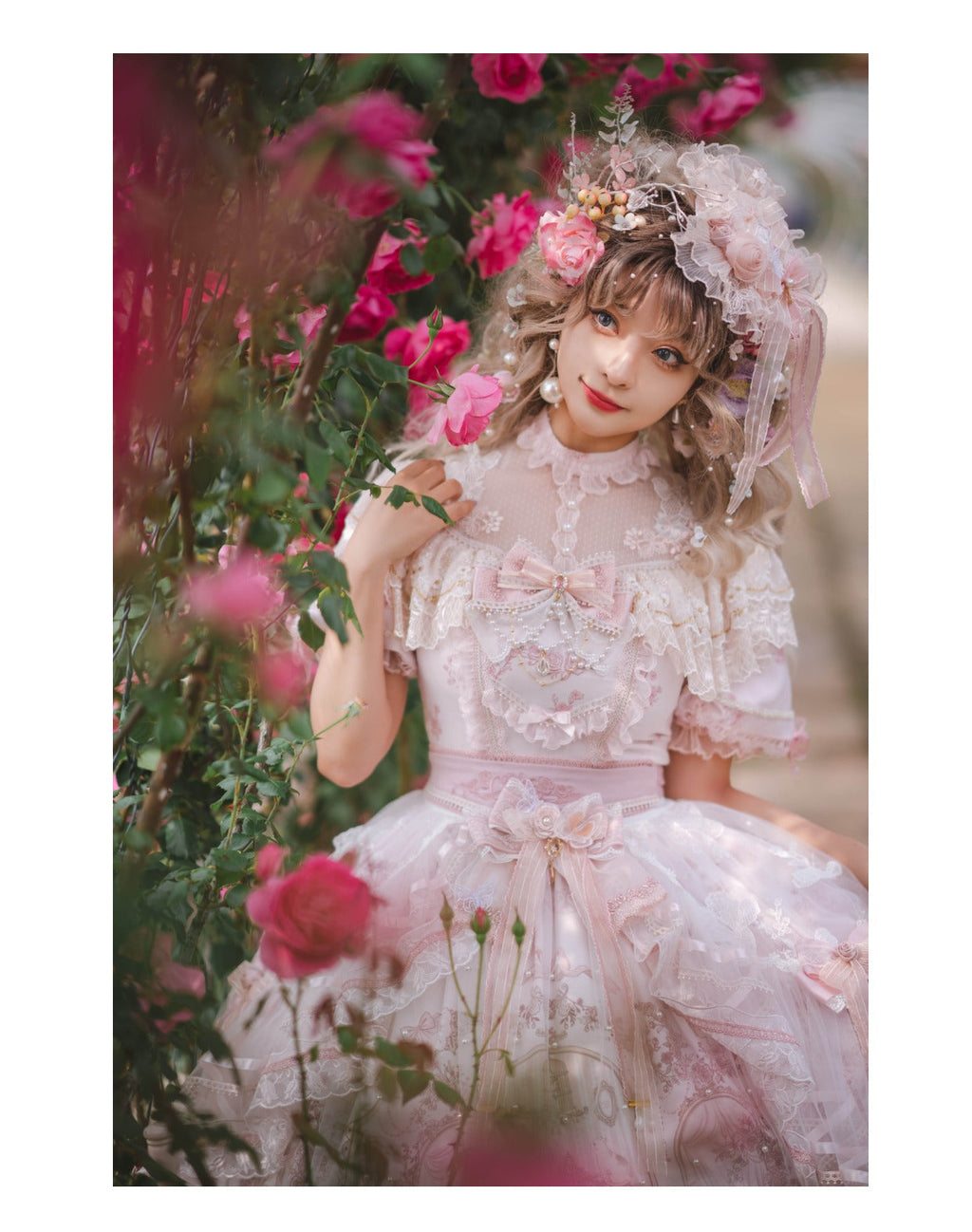 Sunset Realm Lolita Bride Gorgeous OP FS - image 7