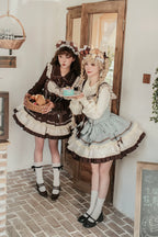 Thin Choco - Sweet Lolita Petite JSK Puffy Mini Dress KC - image 13