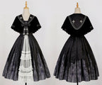 Silent Church - Gothic Lolita JSK Dress Printed Dress Thin Shawl Set - image 31