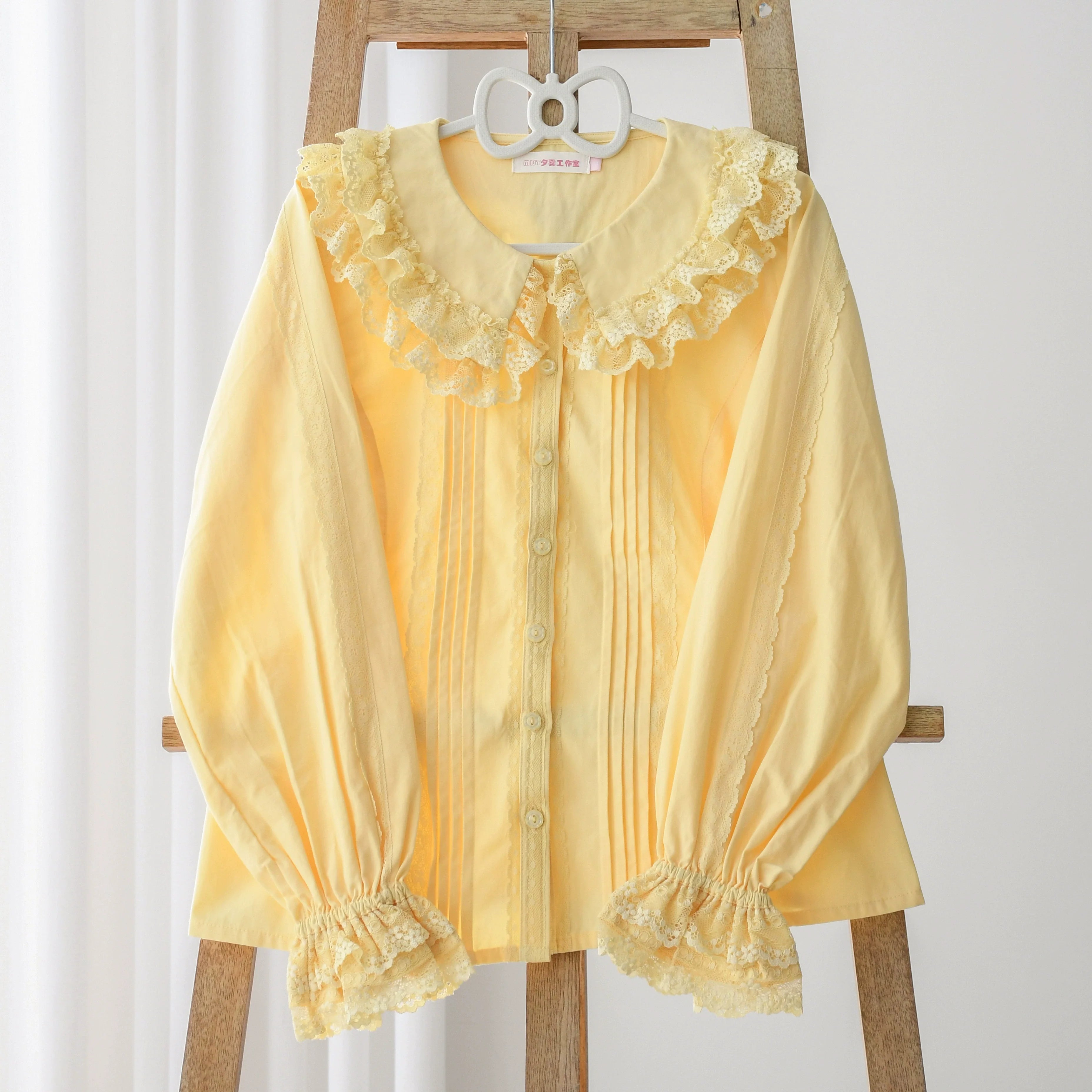 Hyde Garden - Daily Lolita Shirt Cotton Blouse Long Sleeves - image 17