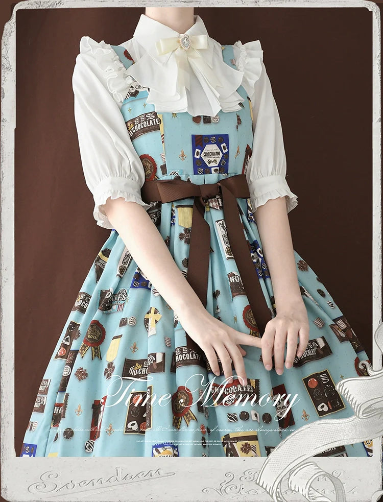 Earl Girl - Chiffon Classic Lolita Shirt, Mid-Length Mutton Sleeves - image 20