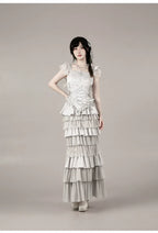 Humanoid Robot - Silver Gothic Lolita Mermaid Skirt Set - image 59