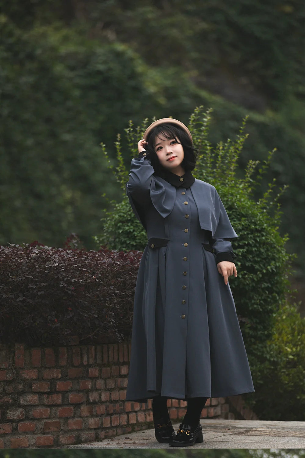 Classic Full Cardigan - Elegant Winter Lolita Coat Dress - image 20