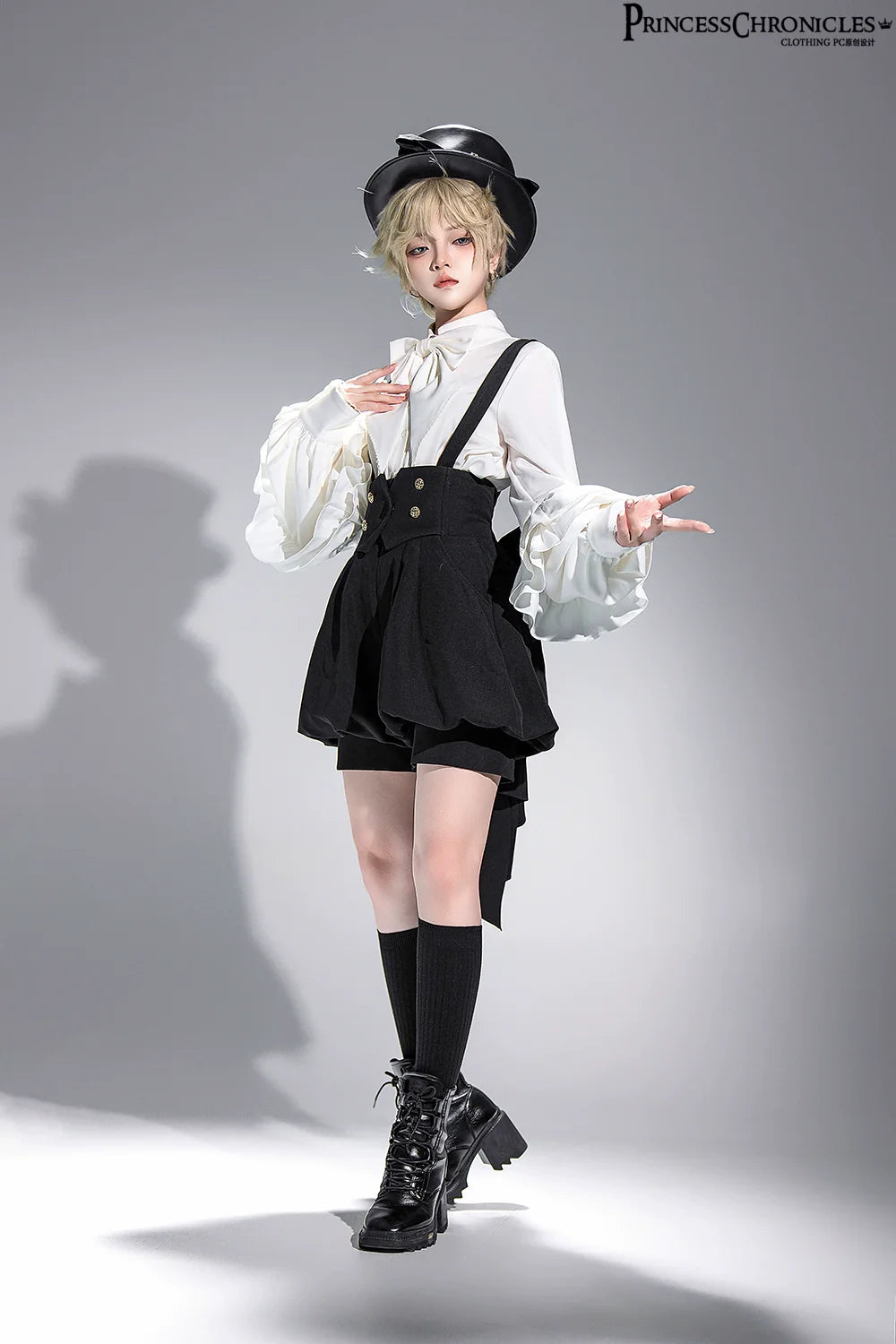Doll - Retro Ouji Lolita Shirt Outfit - image 3