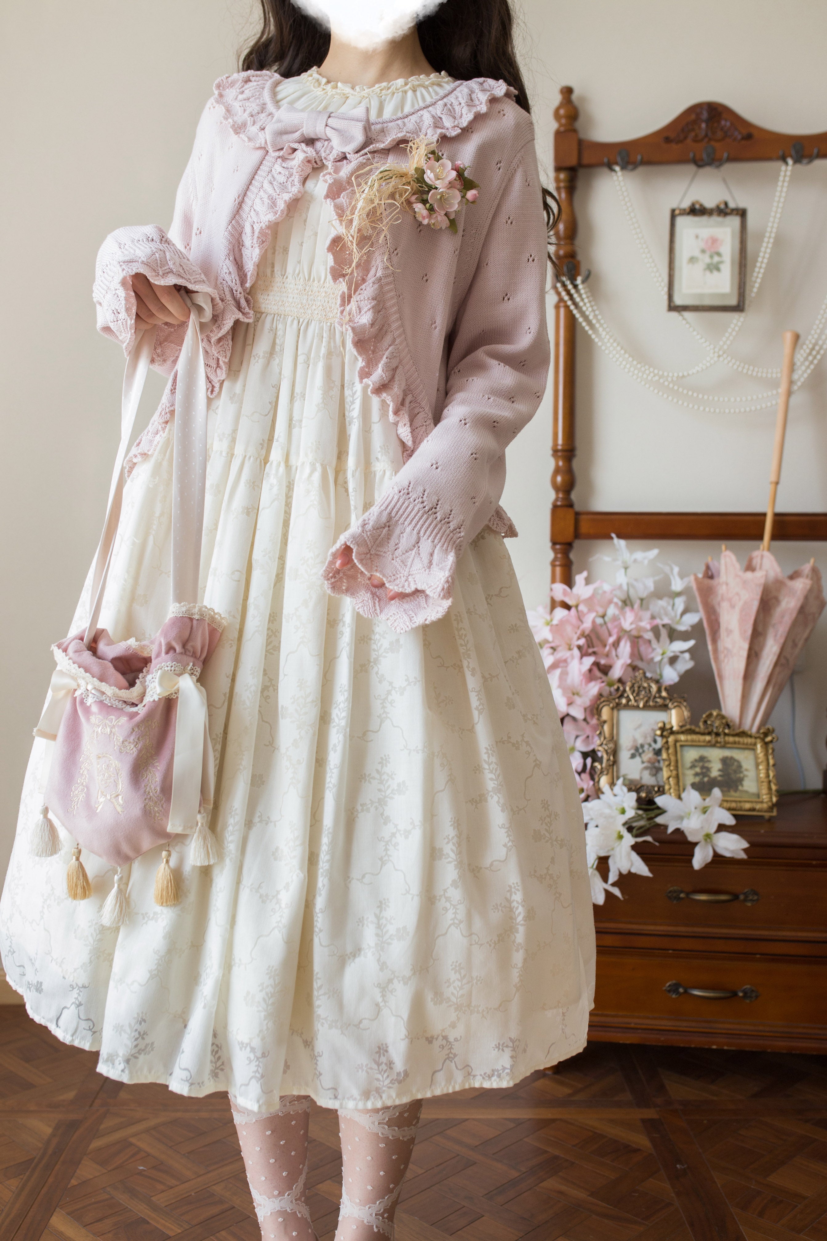 Nainai - Vintage Lolita Knitted Cardigan - image 14