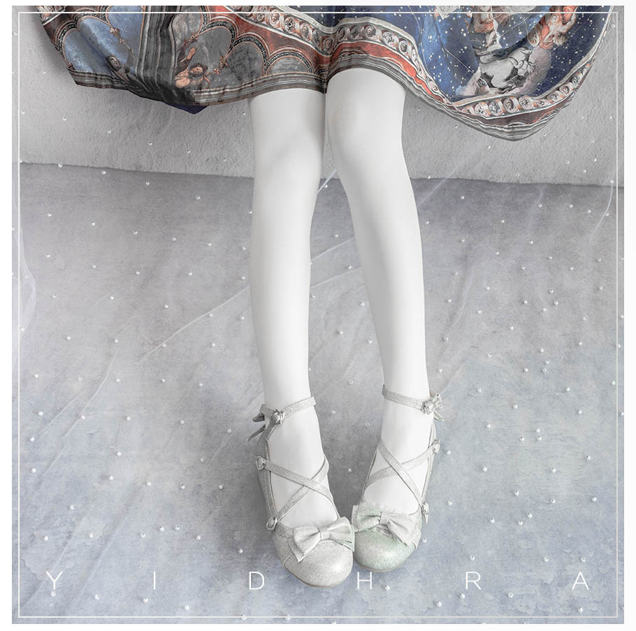 120D Daily Lolita Velvet Spring Leggings, Solid Color - image 5