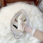 Lady Tea Party - Elegant Lolita Heel Shoes - Macaron Color - image 10