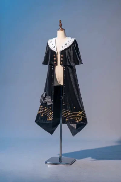 Black and White Sonata - Ouji Lolita Vest Suit and Vintage Lolita OP Dress - image 31