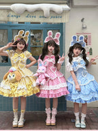 Shibuya Honey - Plus Size Sweet Lolita Plaid OP & JSK Dress - image 7