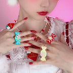 Rainbow Candy - Sweet Lolita Ring Hairclip - image 30