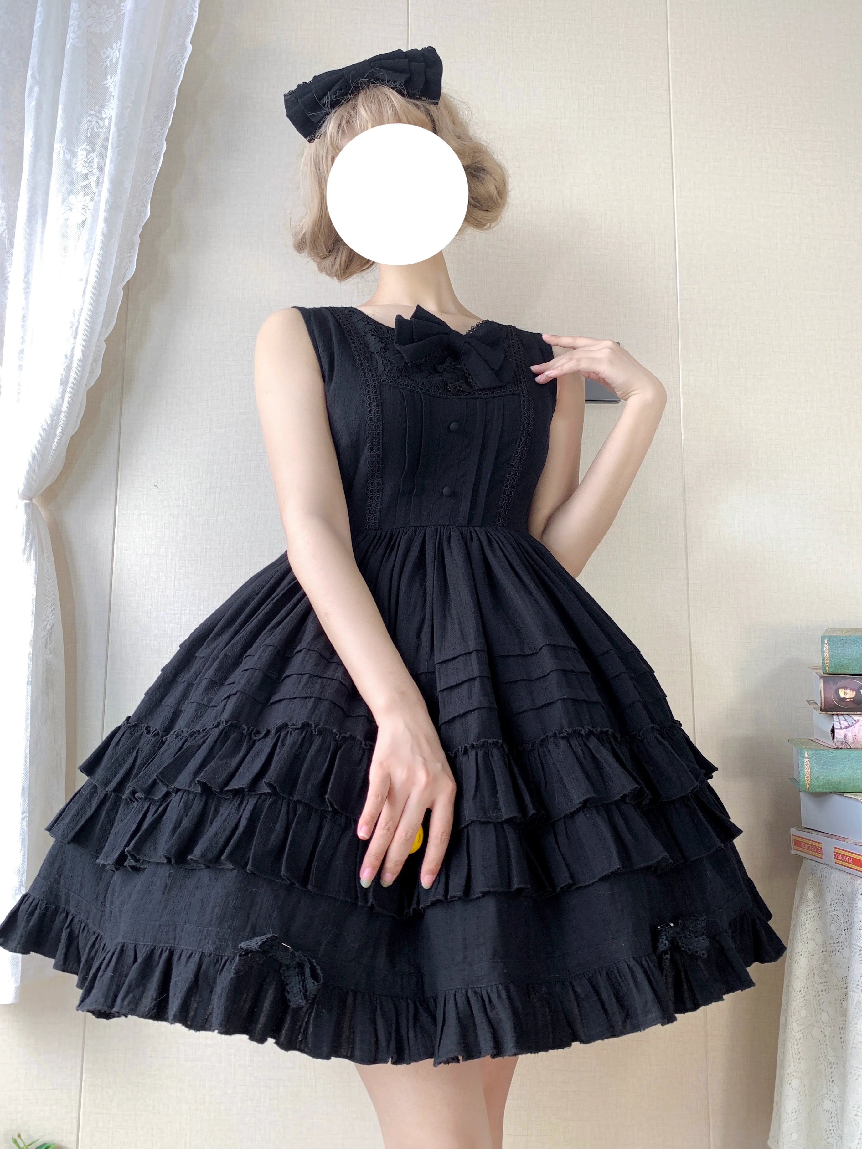 Elegant Lolita JSK Dress Solid Color JSK - image 14