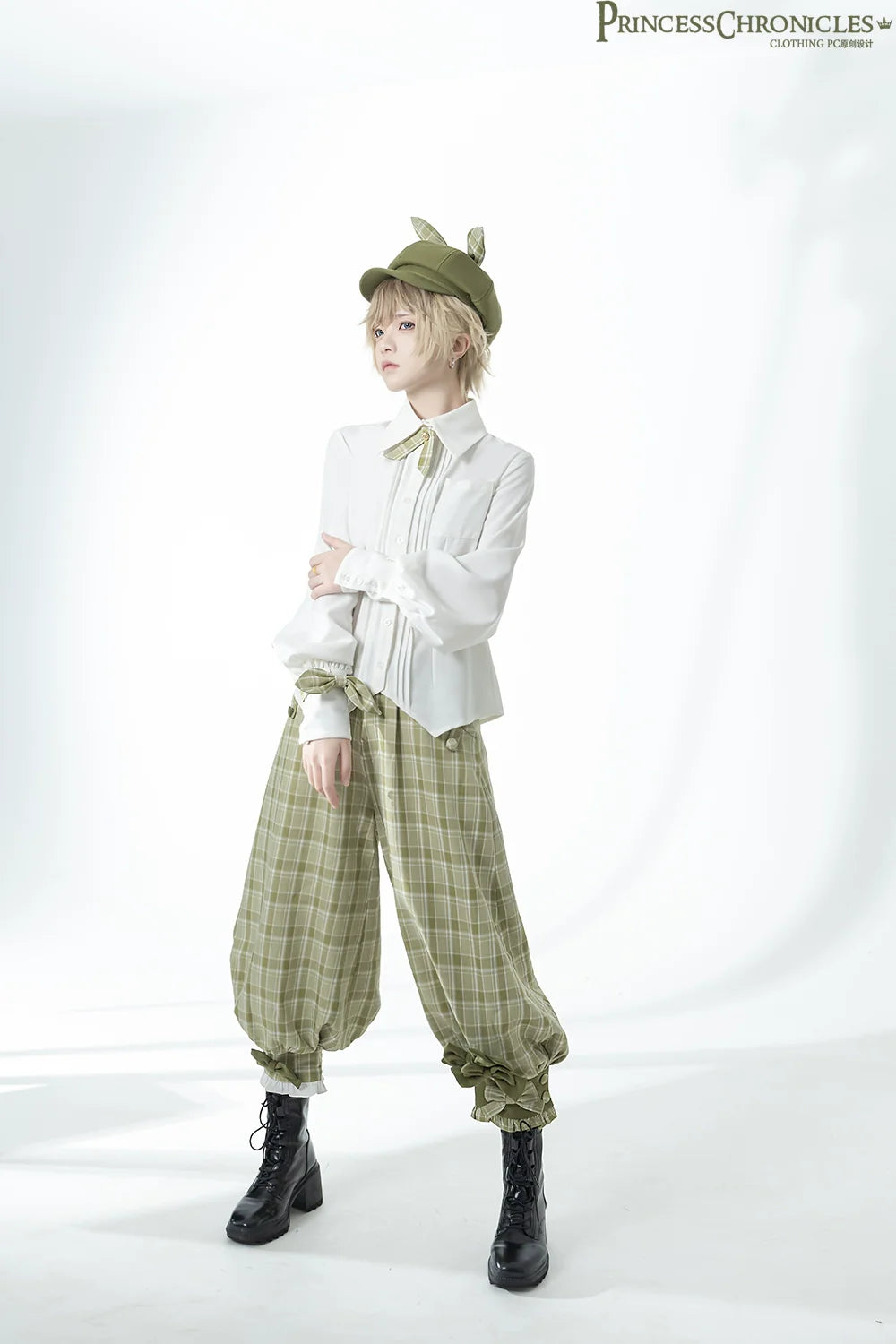 Secret Morning Paper - Ouji Lolita Shirt, Matcha Green Capri Pants Collection - image 25