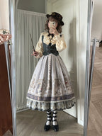 Demon Hunting Notes - Fishbone Gothic Lolita Skirt - image 23