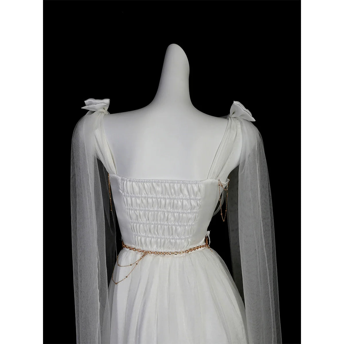 Divine - Elegant Greek Mythology Style Lolita JSK Irregular Hem White JSK Dress - image 7