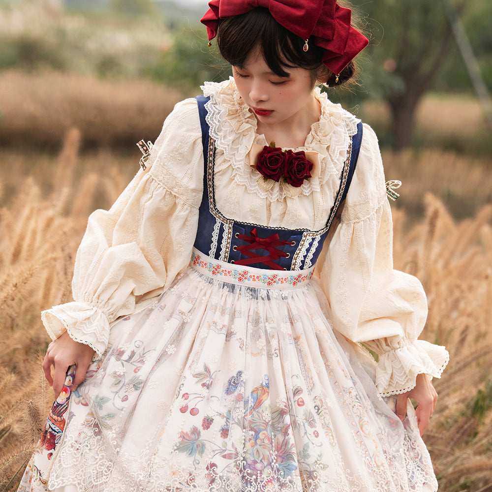 Rich Hymn - Lolita Bavarian Long Velvet JSK - image 18