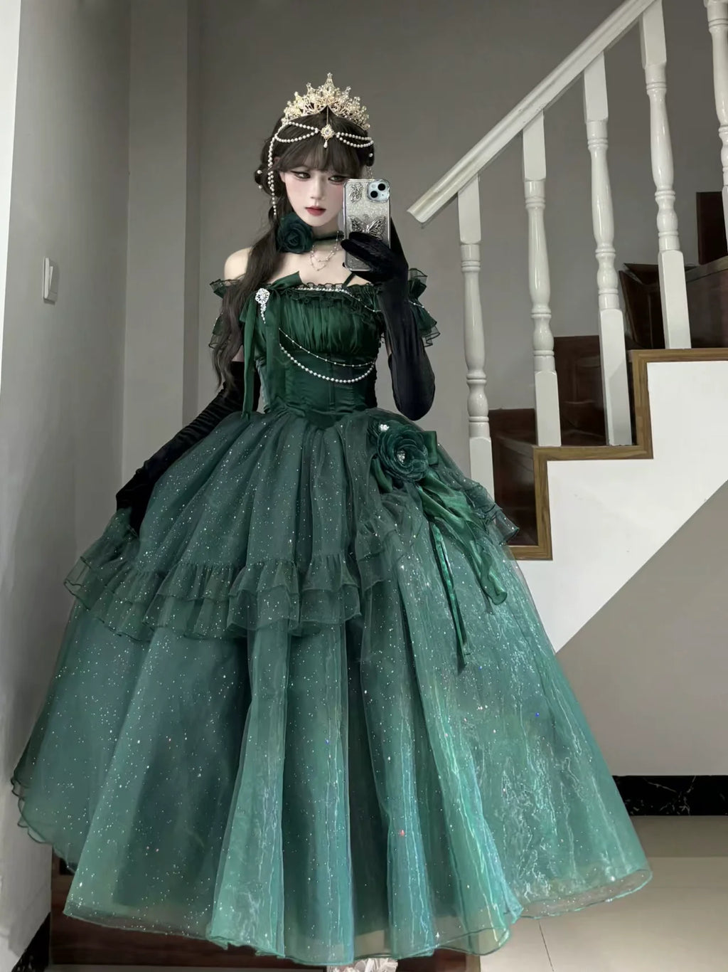 Milky Way - Brilliant Princess Lolita Prom Dress Multicolors Long Dress - image 1