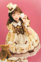 Patisserie Forever Happiness Yellow Apron Sweet Lolita OP Dress Set - image 3