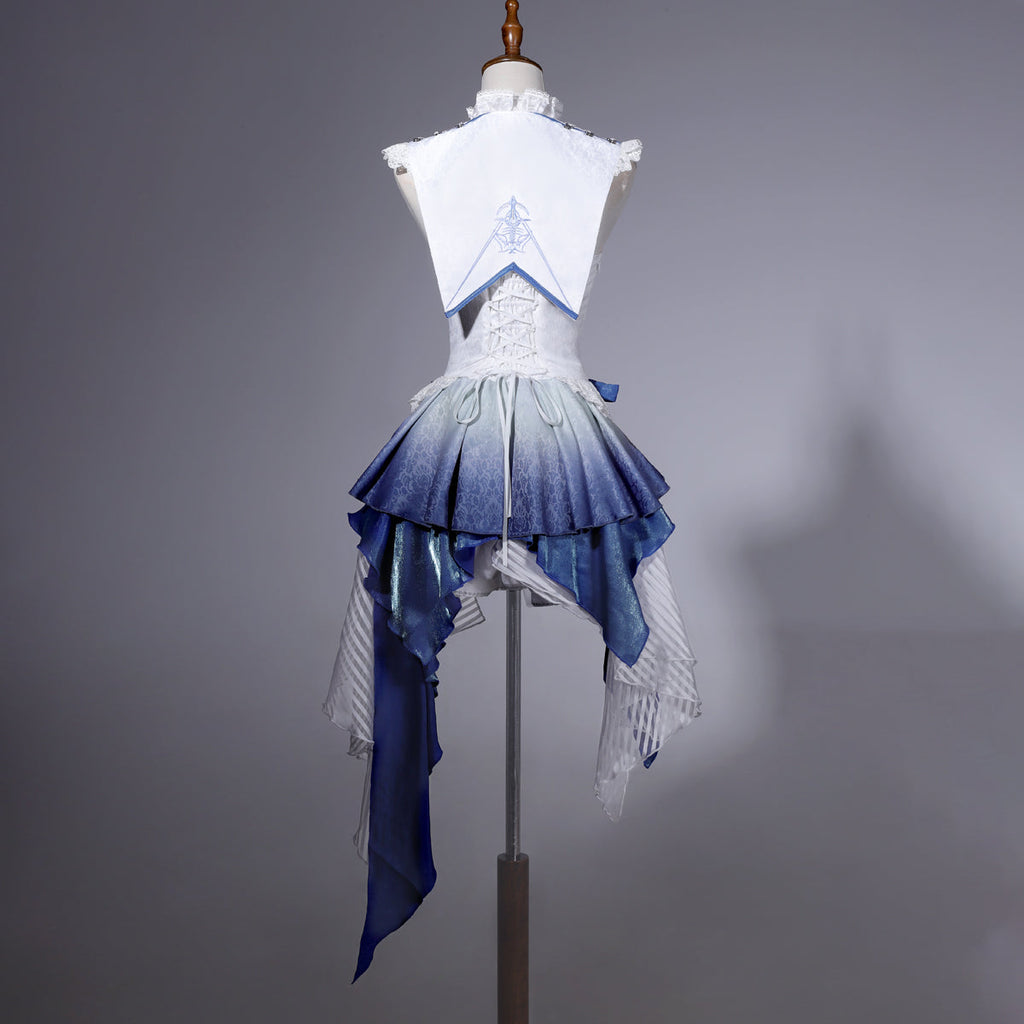 Blue Dragon Bone Ouji Lolita Shorts Suit with Trailing - image 12