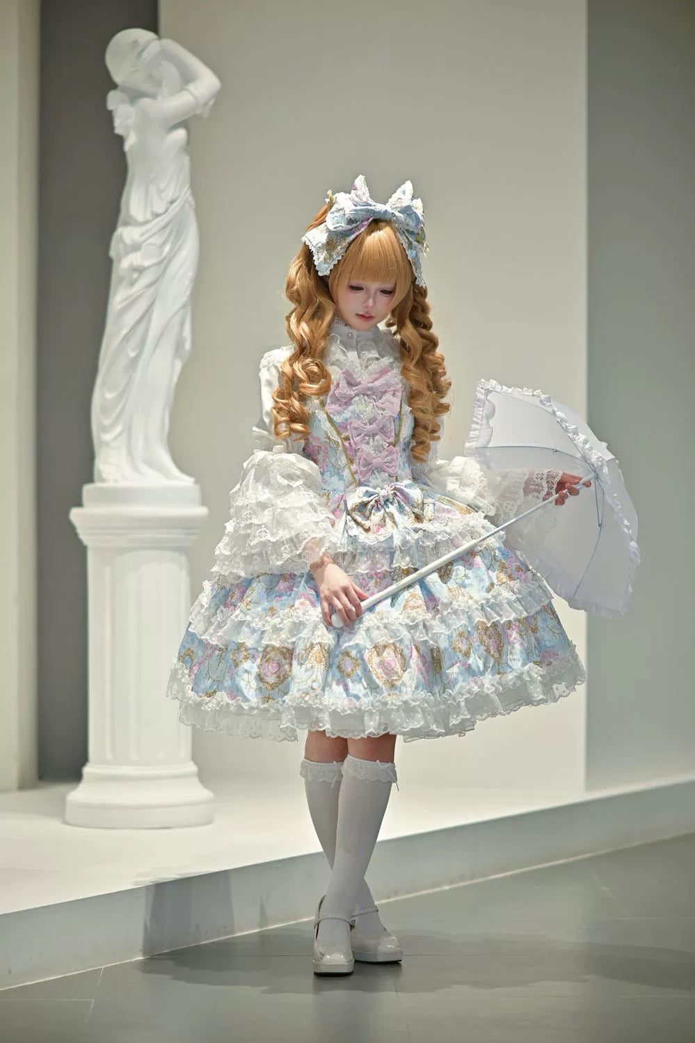 Candelabra Ode - Doll-like Sweet Lolita JSK Dress, Side Zipper - image 12