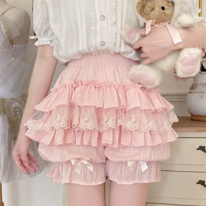 Sweet Lolita Cotton Bloomers, Ruffles and Bows - image 12